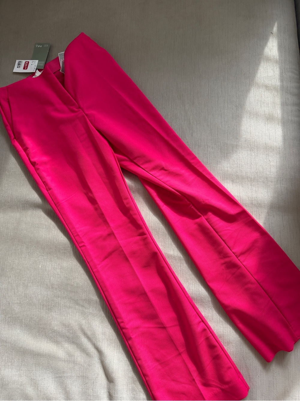 H&M Bright Hot Pink Boot Cut Pants